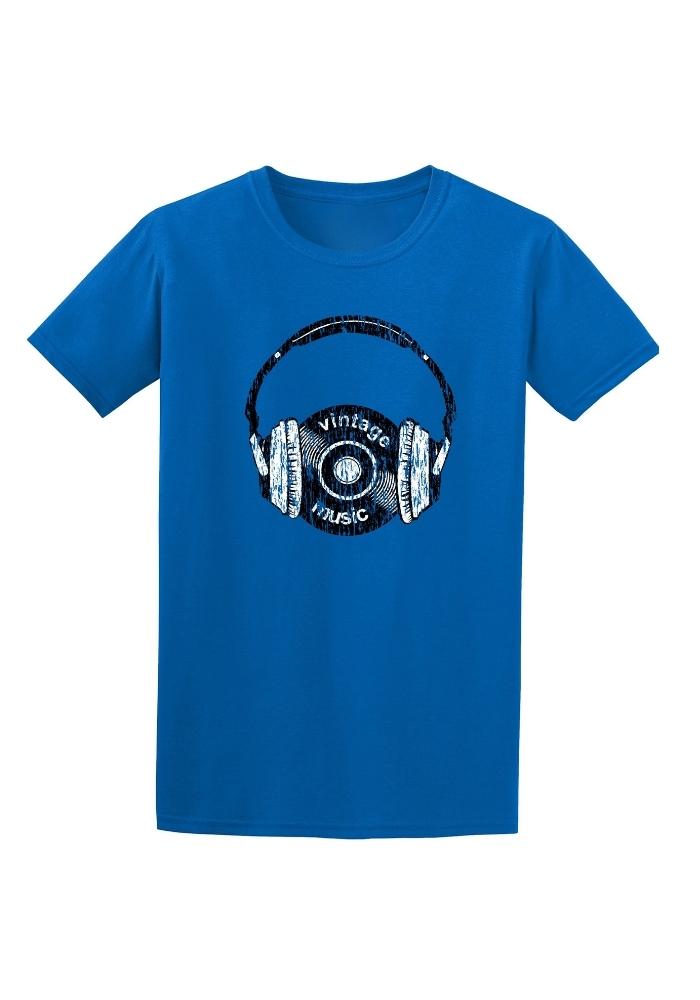 Vintage Vinyl and Headphones | T-Shirt